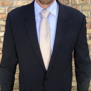 Theory XYLO Waldorf Striped Wool Sport Coat Navy